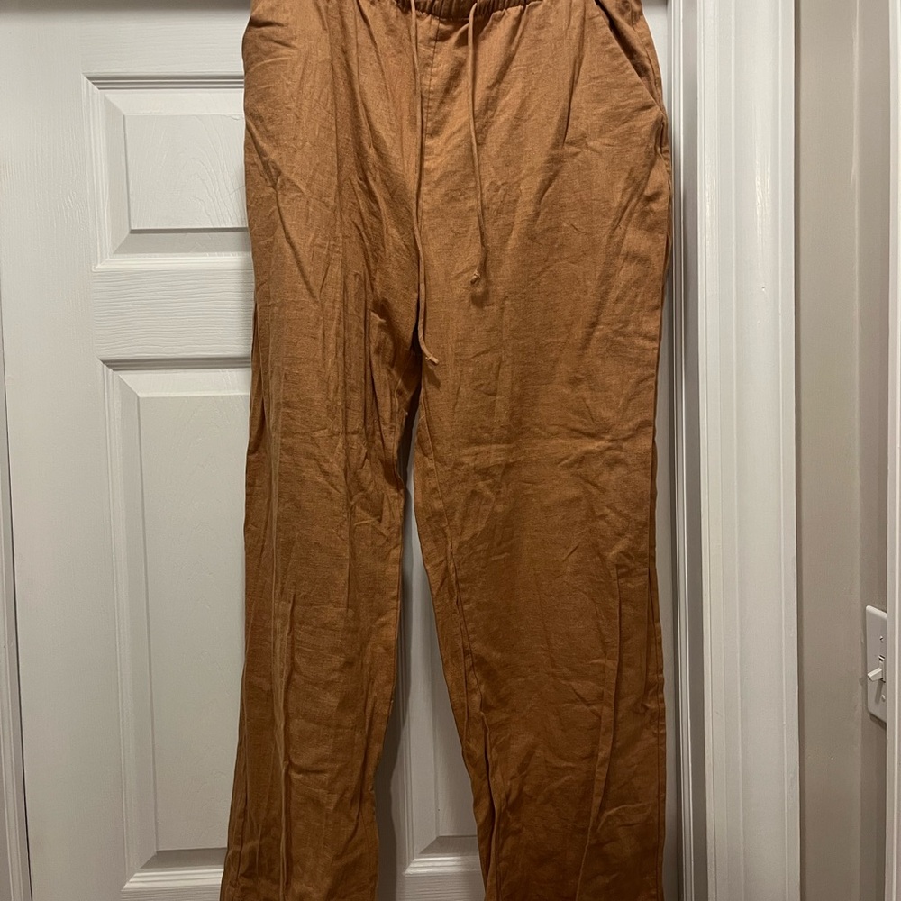Abercrombie Linen Pants, NWT, Size Medium Long